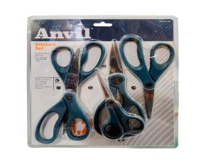 Jgo. 5 Tijeras Diferentes Tamaños Anvil