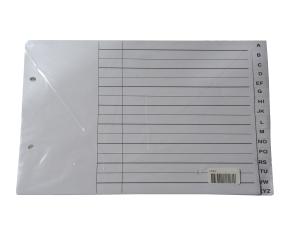 Jgo.indices A-Z P/Archivador