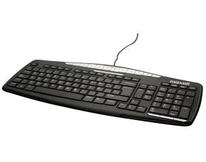 Teclado Maxell Multifuncional Kb-100 Color Negro Compatible Con Mac&Pc