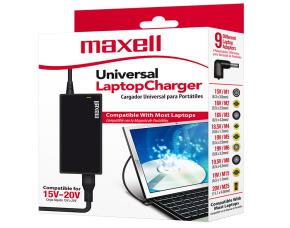 Cargador Universal Maxell Negro Para Laptop O Computadoras Portátiles Ulc-100 65W Con 9 Adapt...