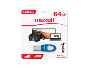 Memoria Usb Key 64Gb Maxell Compatible Mac & Pc Color Azul