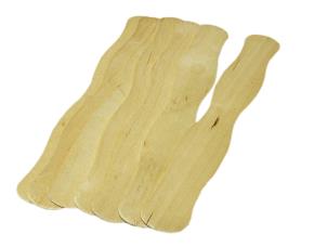 PK.12 PALETA ONDULADA 20CM DE COLOR Y NATURAL