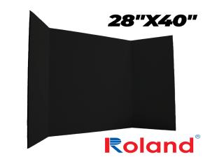 UNIDAD DISPLAY TRI-FOLIO NEGRO 28\"X40\" ROLAND (E...