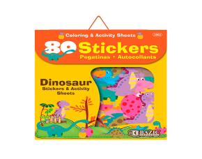 Libro P.colorear, Actividades & Stickers Dinosaurios 80 Stickers