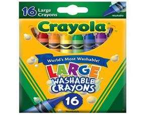 CAJA 16 CRAYONES LARGOS LAVABLES