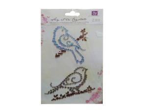 Pk.2Pza Pajaros Piedrita Adorno