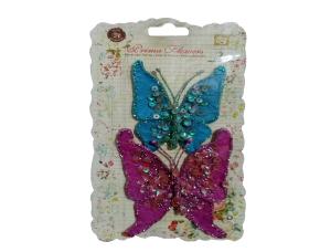 Pk.2 Mariposa Papel Turqueza -Ocre