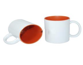 Taza Ceram.2Ton.11Onz.naranj/Blanco(B11N-04)
