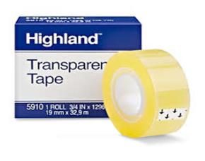 Rll.tape Transp,1/2X36Ydas