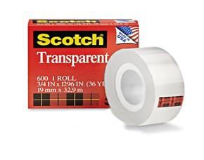 Roll. Tape Transparent. 3/4X36