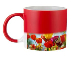 Taza Cambia De Color 11 Onz Rojo Rojo