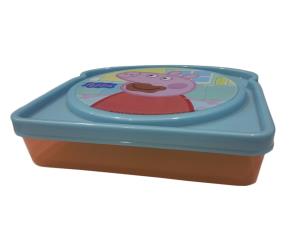 Envase P/Sandwich 13X12.8X4 Peppa Pig