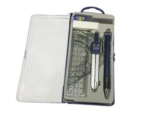 Set Escolar  De 3Pcs.(Compas, Regla Y Portamina)