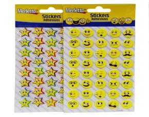 PK.STICKERS CARITAS/ESTRELLAS ADHESIVAS