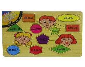 Rompecabeza .D/Madera Caras