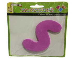 Letra S En Fomi Color C/Adhesivo