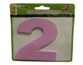 Numer 2 En Fomi Color C/Adhesivo