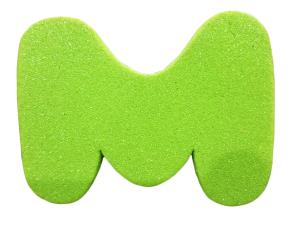 Letra M Fom D/Color C/Adhesivo