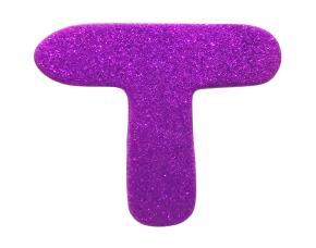 Letra T Fom D/Color C/Adhesivo