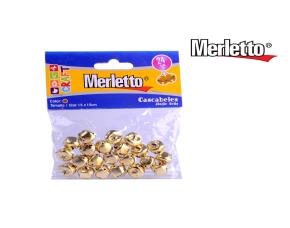 Bolsa De 24 Piezas Cascabeles Dorados