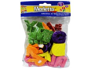 PK.FOAMY LETRAS SURTIDAS COLORES C/ADHESIVO