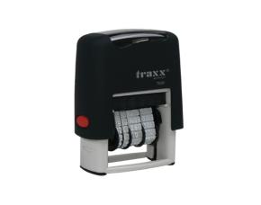 Sello Automatico Fechador 14X28Mm Negro/Negro