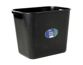 Cesto P/Basura Negro C/Agarraderas