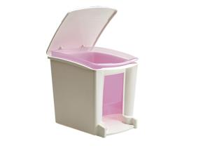Basurer.d/Pedal P.bano Blconito Interior Rosa