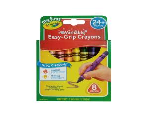 Caja De 16 Crayones Triangular Washable