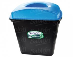 Basurero T/Eliptica Azul.65Lts