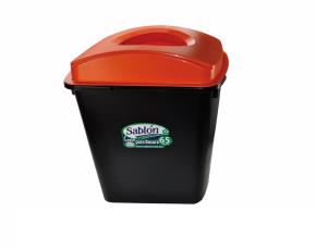 Basurer.t/Eliptica Naranja 66Lts