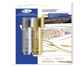 MARCADORES METALICO 2 PIEZAS EN BLISTER