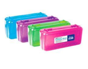 Caja Plastica Glitter C/Tapadera P.uso Multiproposito (8\