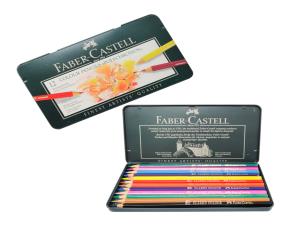 ESTUCHE METAL 12 COLORES LARGOS \"FABER CASTELL/PO...