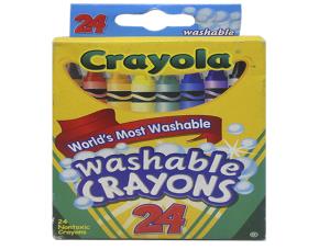 CAJA 24 CRAYONES CORTOS LAVABLES \"CRAYOLA\" (17-3...