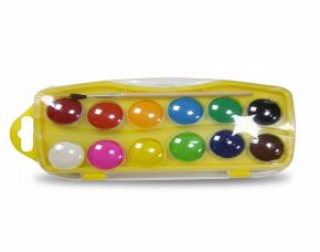 Set De Acuarelas 12 Colores Brillantes