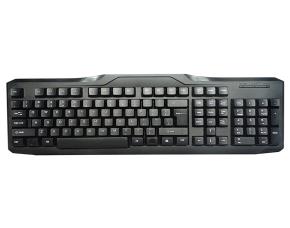 Teclado Con Cable Usb (110 Teclas) Color Negro (Hk3069)