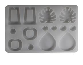 Molde De Silicon Para Resina Epoxica Para Aritos Con Agujeros 5.5\