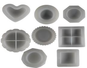 Kit De 8 Piezas Moldes De Silicon Para Resina Epoxica Diseño De Cenicero