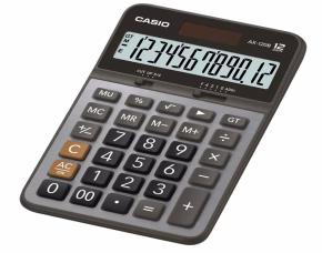 Calculadora Mesa Compacta 12Dig Marg Utilidad (Ax-120B-W)