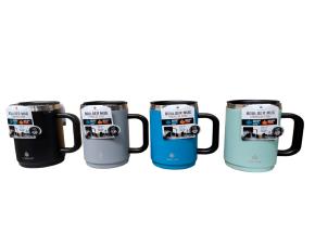 Taza Termica Con Tapa-Agarradera 20Oz 18Hrs Frio, 8Hrs Caliente, Colores Varios