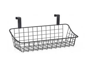 Cesto Metalico Para Colgar En Armario O Gabinete Tamaño Pequeño Color Negro