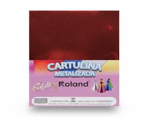 Pk.10 Hjs Pap.metal T/C Rojo Roland 21.59X28Cm