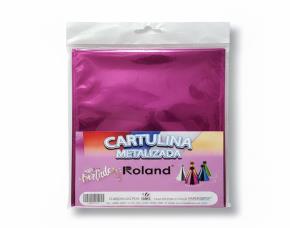 Pk.10 Hjs Pap.metal T/C Rosado Roland 21.59X28Cmetal T/C Rosado21.59X28Cm