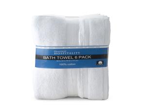 Paquete 6 Toallas Blancas De Baño 30X54\