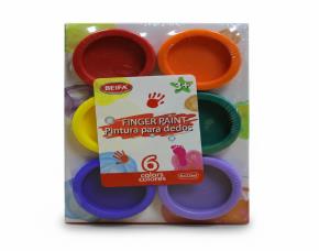 Set De Pintura Para Dedos 6 Colores
