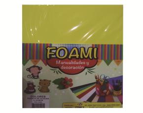 Paq.12 Fomi Surtido De Colores Tamaño Carta 21.5X28Cm