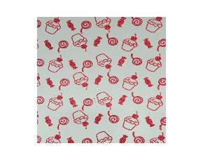 PK.10 FOMI T/C GLITT/DISEN.BLANCO CON DULCES ROJOS