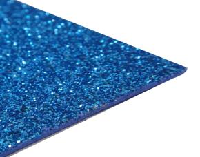 Paq.10 Pliegos Fomi Escarchado Azul 50X70Cm