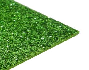 Paq.10 Pliegos Fomi Escarchado Verde Manzana 50X70Cm\R (Gl- Eva 011)